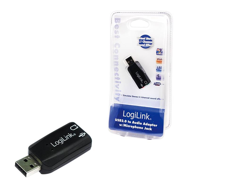 LogiLink USB Soundcard with Virtual 3D Soundeffects