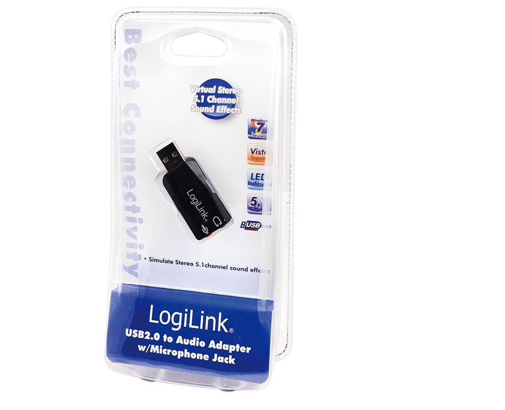 LogiLink USB Soundcard with Virtual 3D Soundeffects