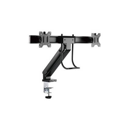 LogiLink Doppel-Monitorarm mit Handgriff, Armlänge: 445 mm