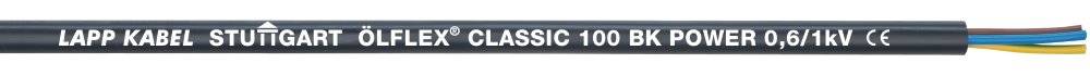 Lapp ÖLFLEX® CLASSIC 100 BK 0,6/1 KV 4G2,5 - 1120470 - 1 m