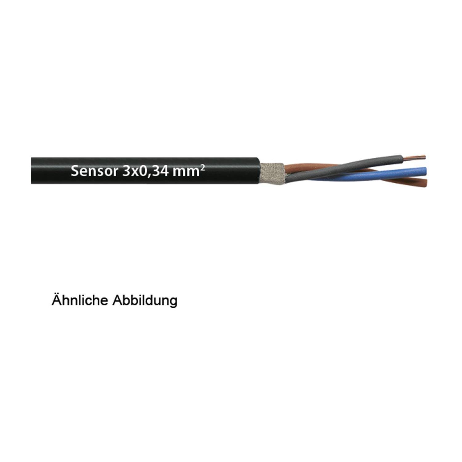 „Ein Kabel mit der Beschriftung „Sensor 3x0,34 mm²