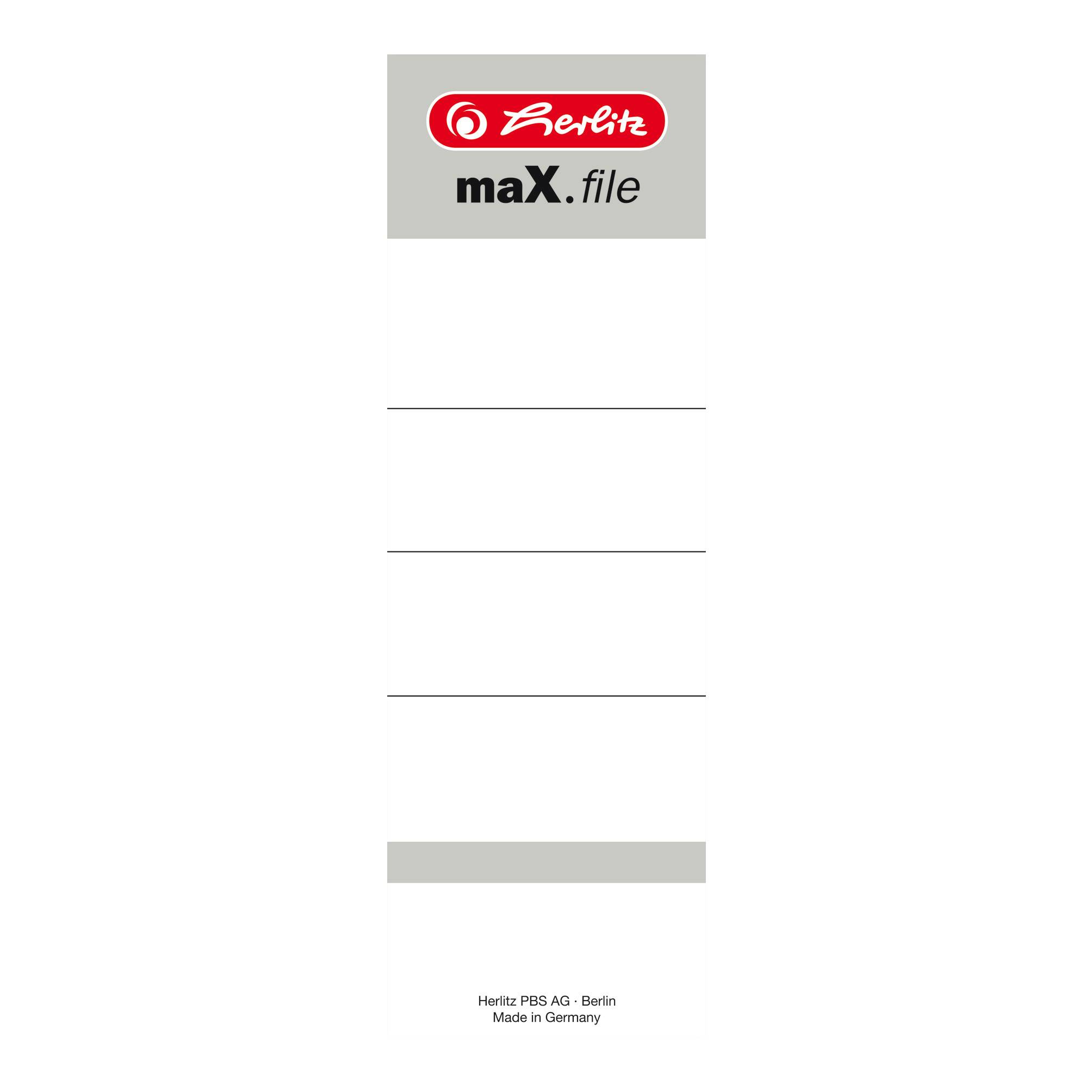 Herlitz maX.file - Ordneretiketten - weiß (Packung mit 10)