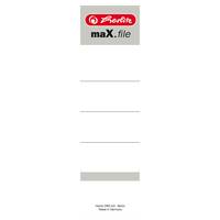 Herlitz 10 Einsteck-Rueckenschilder maX.file weiß fuer 8.0 cm - g/m²