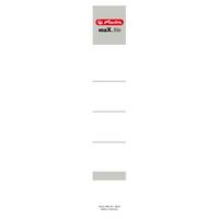 Herlitz maX.file - Rückenetikett für Aktenordner - Rückenbreite: 50 mm - weiß (Packung mit 10)