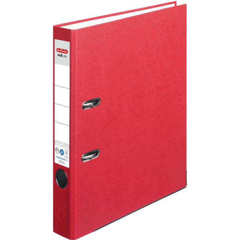 herlitz Ordner maX.file nature plus, Rückenbr.: 50 mm, rot