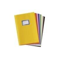 herlitz Heftschoner DIN A4, geprägt (Bast), PP, sortiert mit aufgeklebtem Beschriftungsetikett, sortiert in den Far-