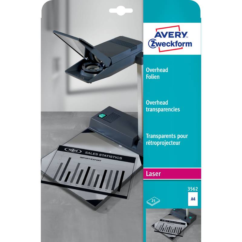 AVERY Zweckform OHP-Folien, A4, klar