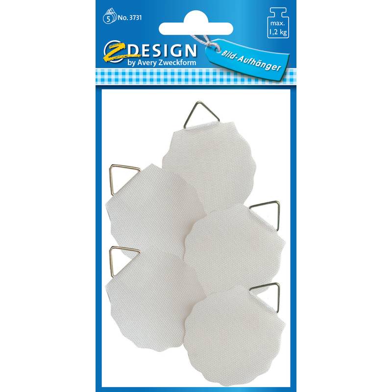 AVERY Zweckform Bildaufhänger, Durchmesser: 40 mm, weiß