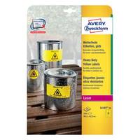 Avery Zweckform - Polyester - permanenter Klebstoff - Gelb - 99.1 x 42.3 mm 240 Etikett(en) (20 Bogen x 12)