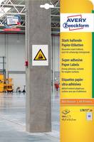 AVERY ZWECKFORM - Avery L7873-20, Weiß, Rechteck, Dauerhaft, 45.7 x 21.2 mm, DIN A4, Papier