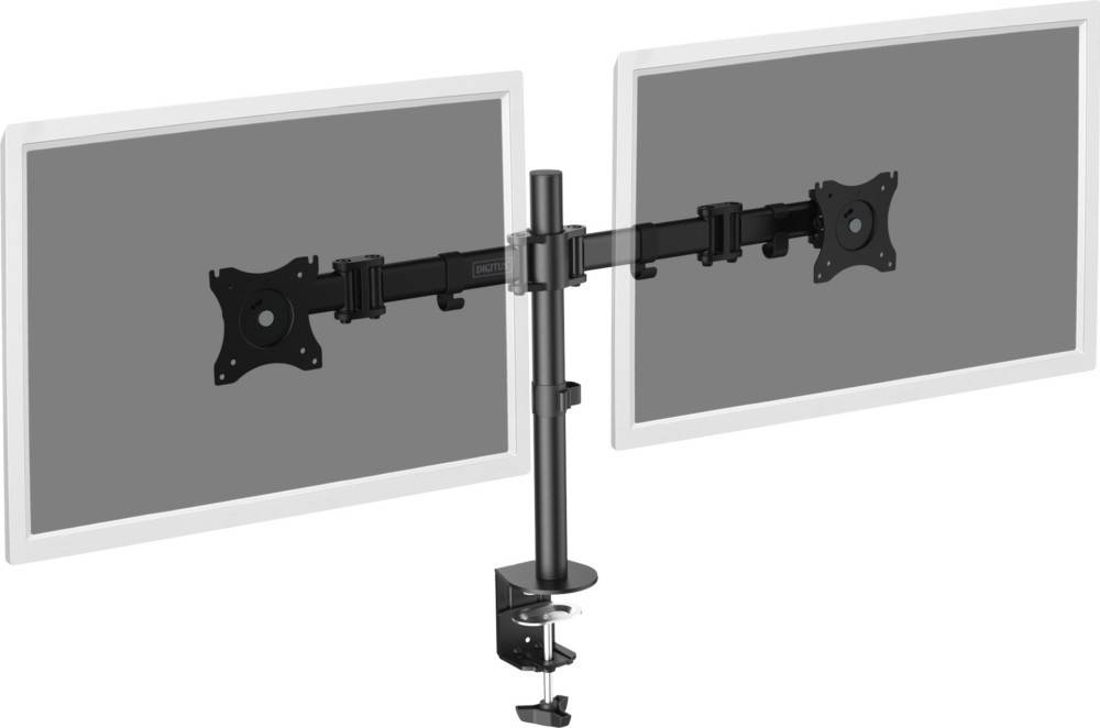 Digitus Monitor-Tischhalterung DA-90349 2 Display(s) 38,1cm (15") - 68,6cm (27") Schwarz Drehbar, Höhenverstellbar, Neigbar