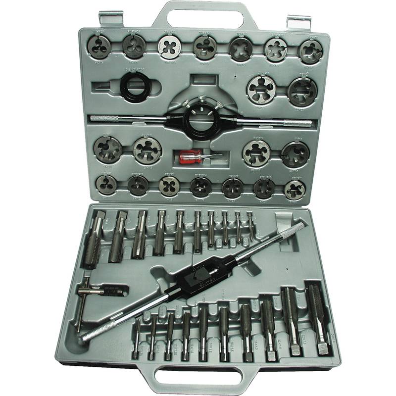 BRÜDER MANNESMANN Gewindeschneide-Satz, 45-teilig, im Koffer