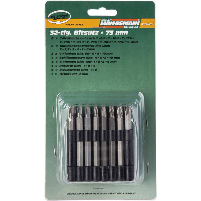BRÜDER MANNESMANN Bit-Satz, 32-teilig, mit Spezialbits