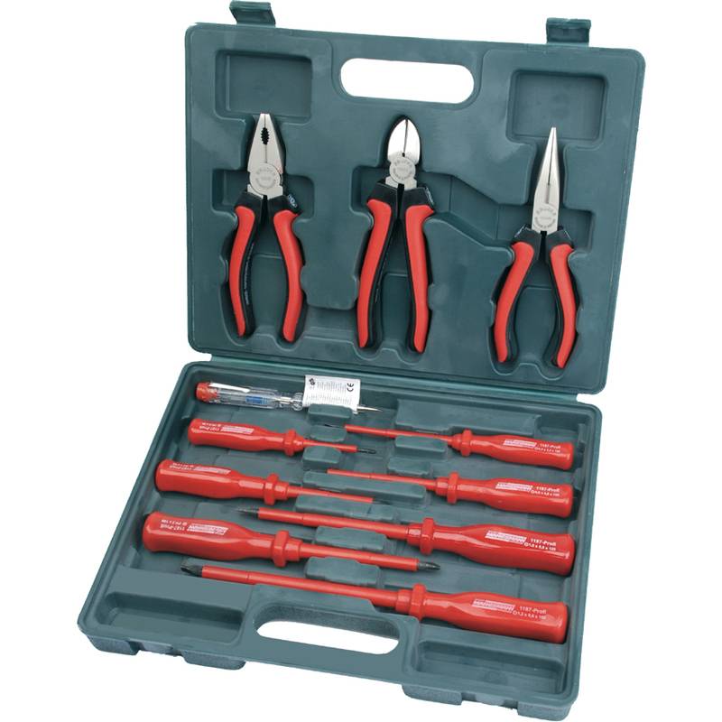 BRÜDER MANNESMANN Schraubendreher- & Zangen-Satz, 11-teilig