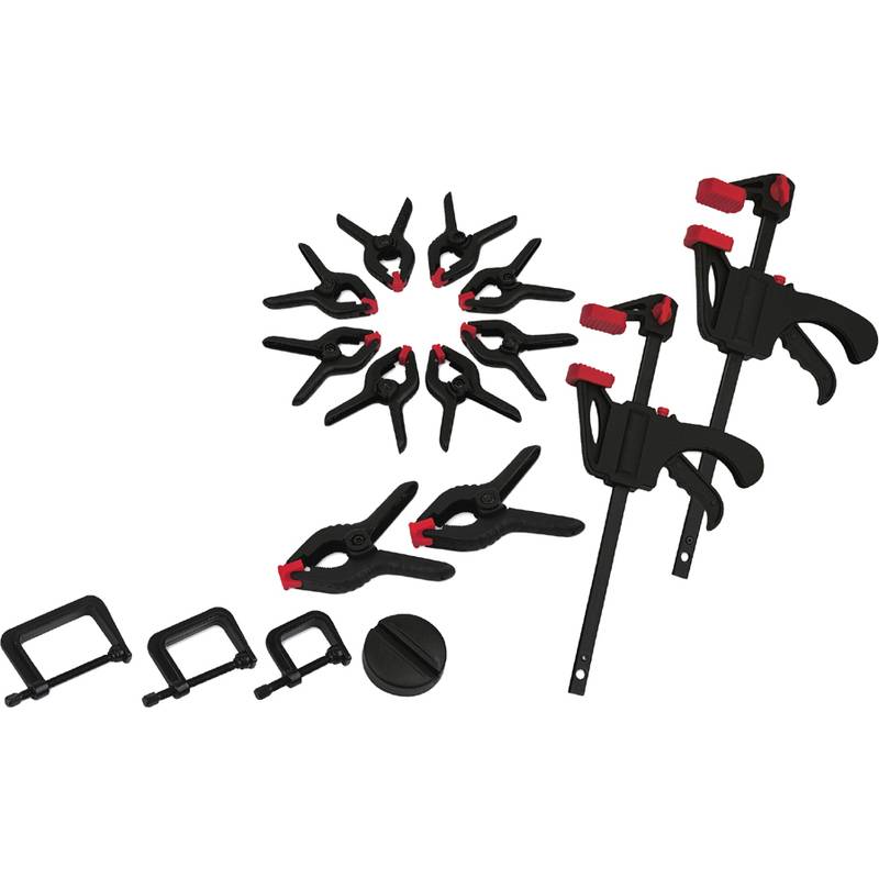 BRÜDER MANNESMANN Schnellspann-Zwingen-Satz, 16-teilig