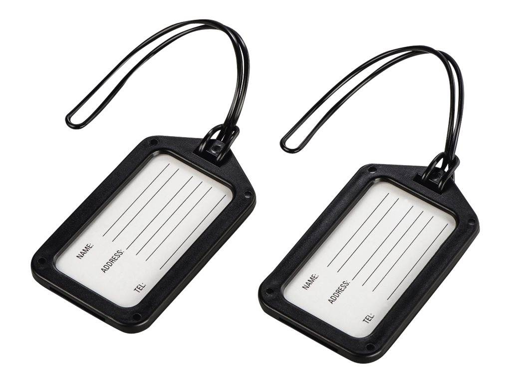 Hama - Kofferanhänger für Tragetasche - Schwarz (Packung mit 2)