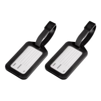 Hama - Kofferanhänger für Tragetasche - Schwarz (Packung mit 2)