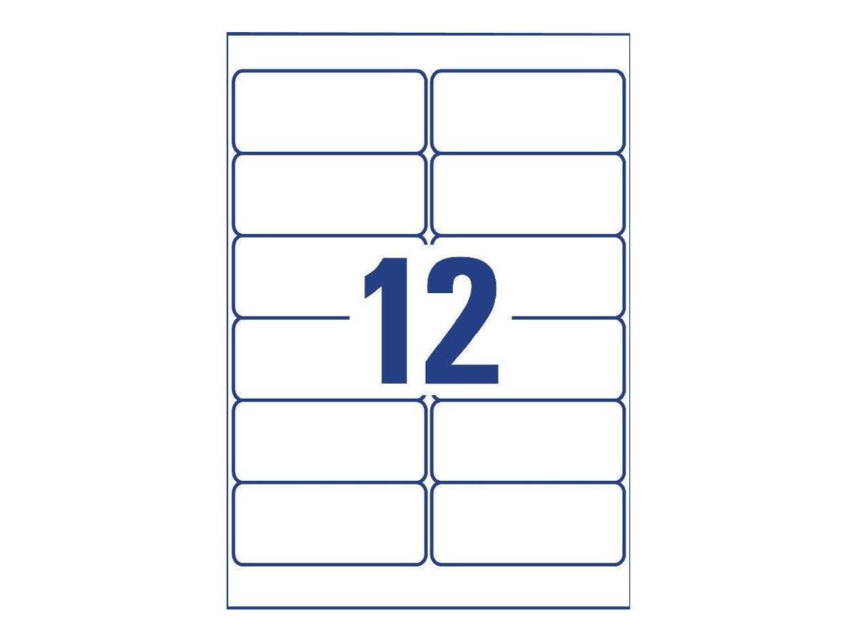 Avery Zweckform L4776REV - Polyester - matt - selbstklebend, entfernbarer Klebstoff - weiß - 99.1 x 42.3 mm 240 Etikett(