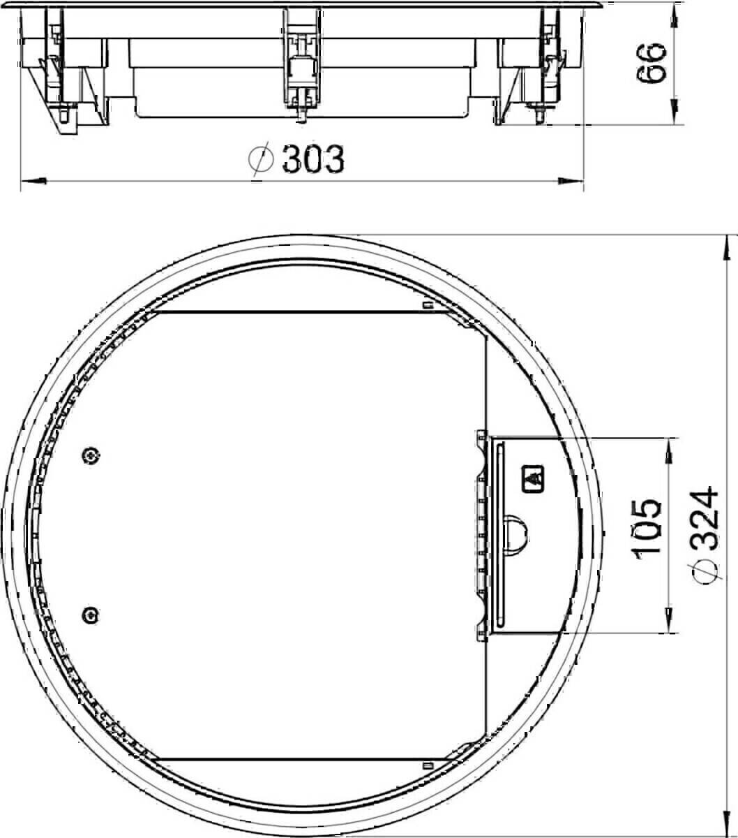 OBO Bettermann Geräteeinsatz GESR9 SR U 9011