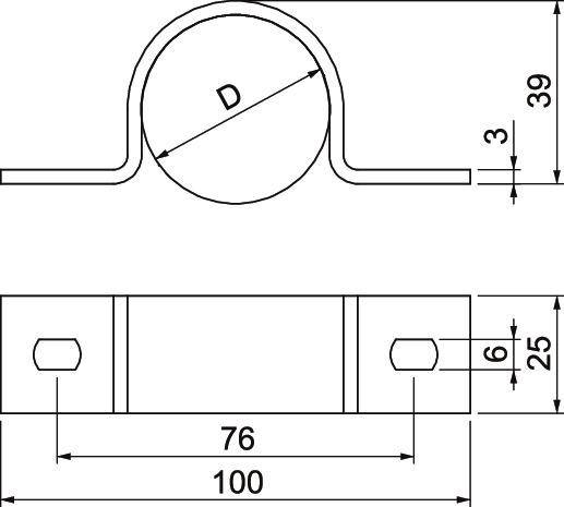 OBO Bettermann Befestigungsschelle 823 40 FT
