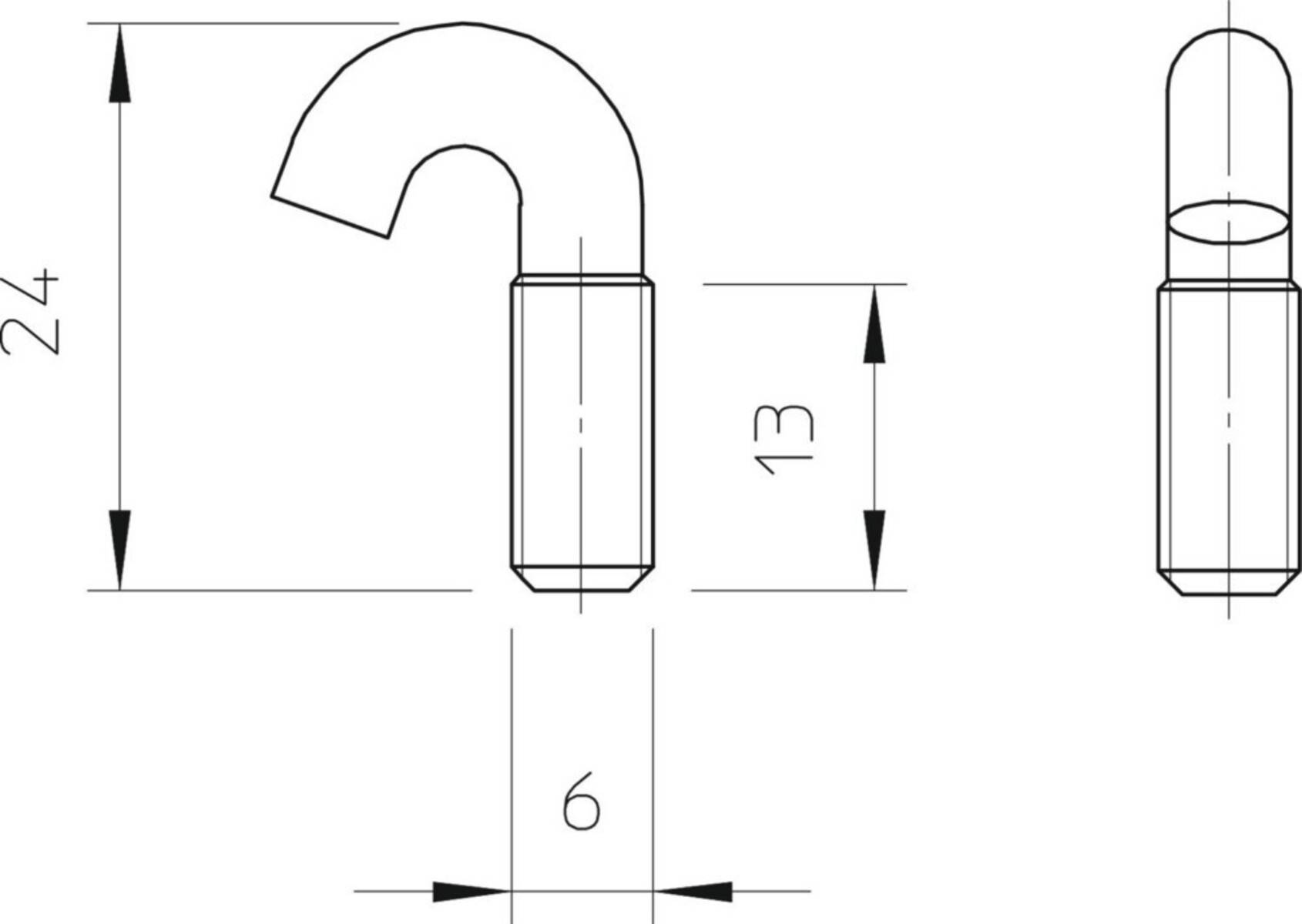 OBO Bettermann Hakenschraube HS M6x13 A2