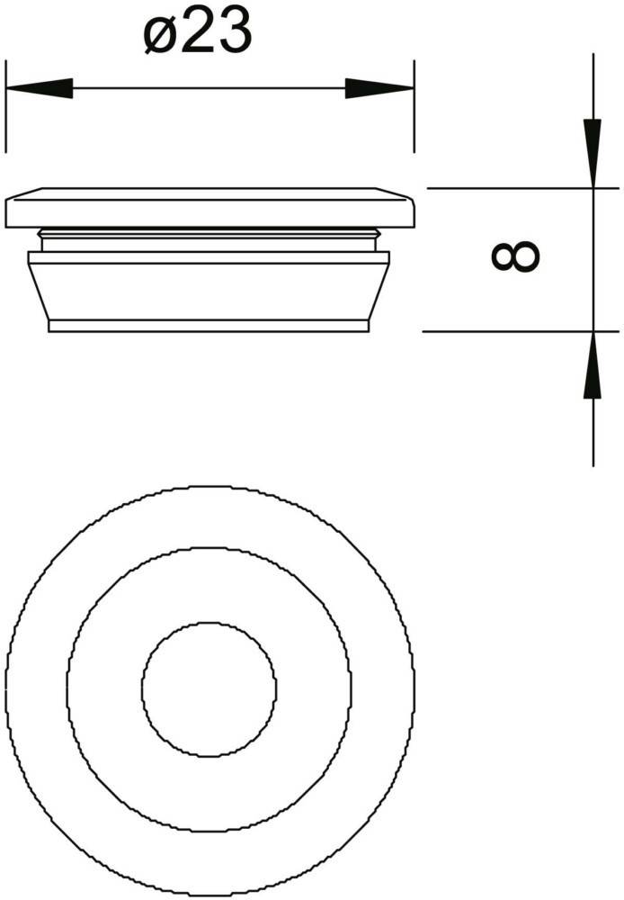 OBO Bettermann Nippel grau 89