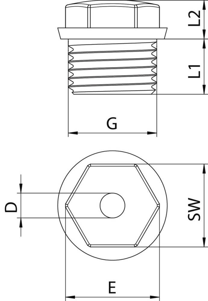 100 Stk. OBO Bettermann Einschraubnippel 90 M16 OF