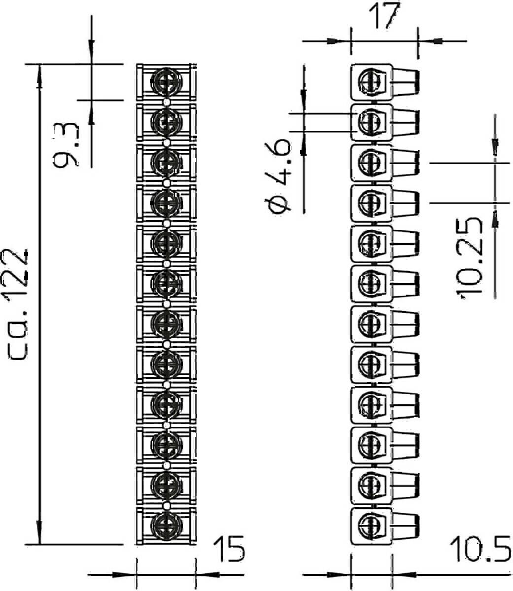 10 Stk. OBO Bettermann Abzweigklemme 70 VDE