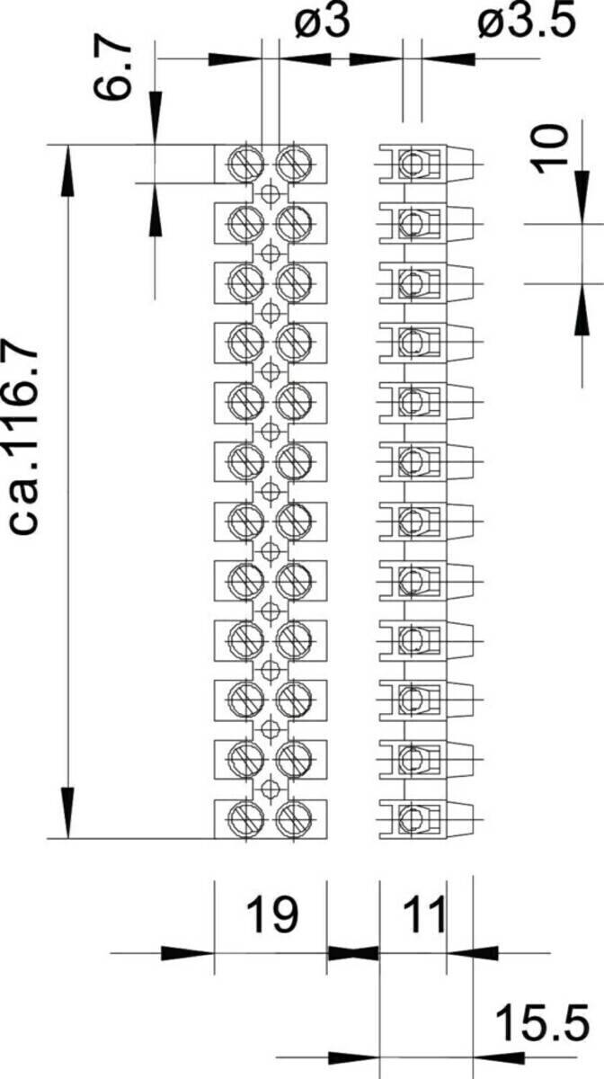 OBO Bettermann Reihenlüsterklemme 74 VDE/EKL 1BEF2