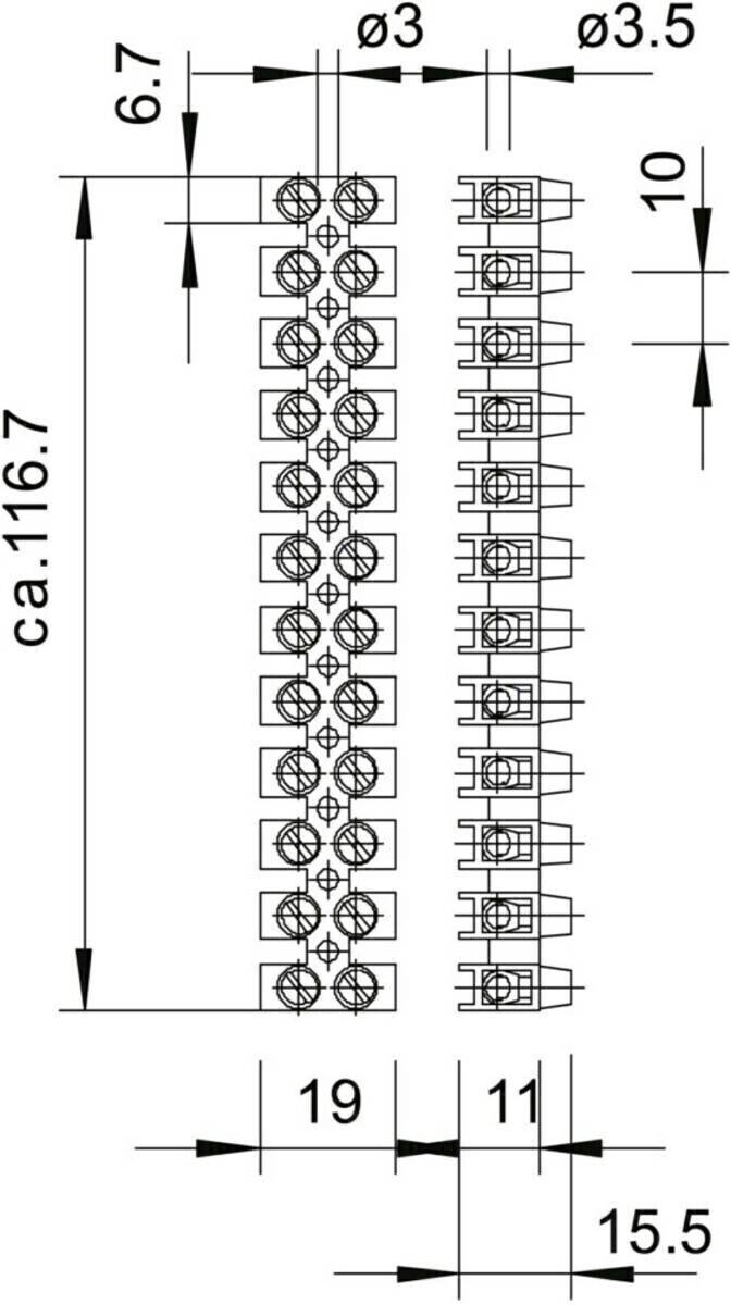 OBO Bettermann Reihenlüsterklemme 74 VDE/EKL 1BEF2