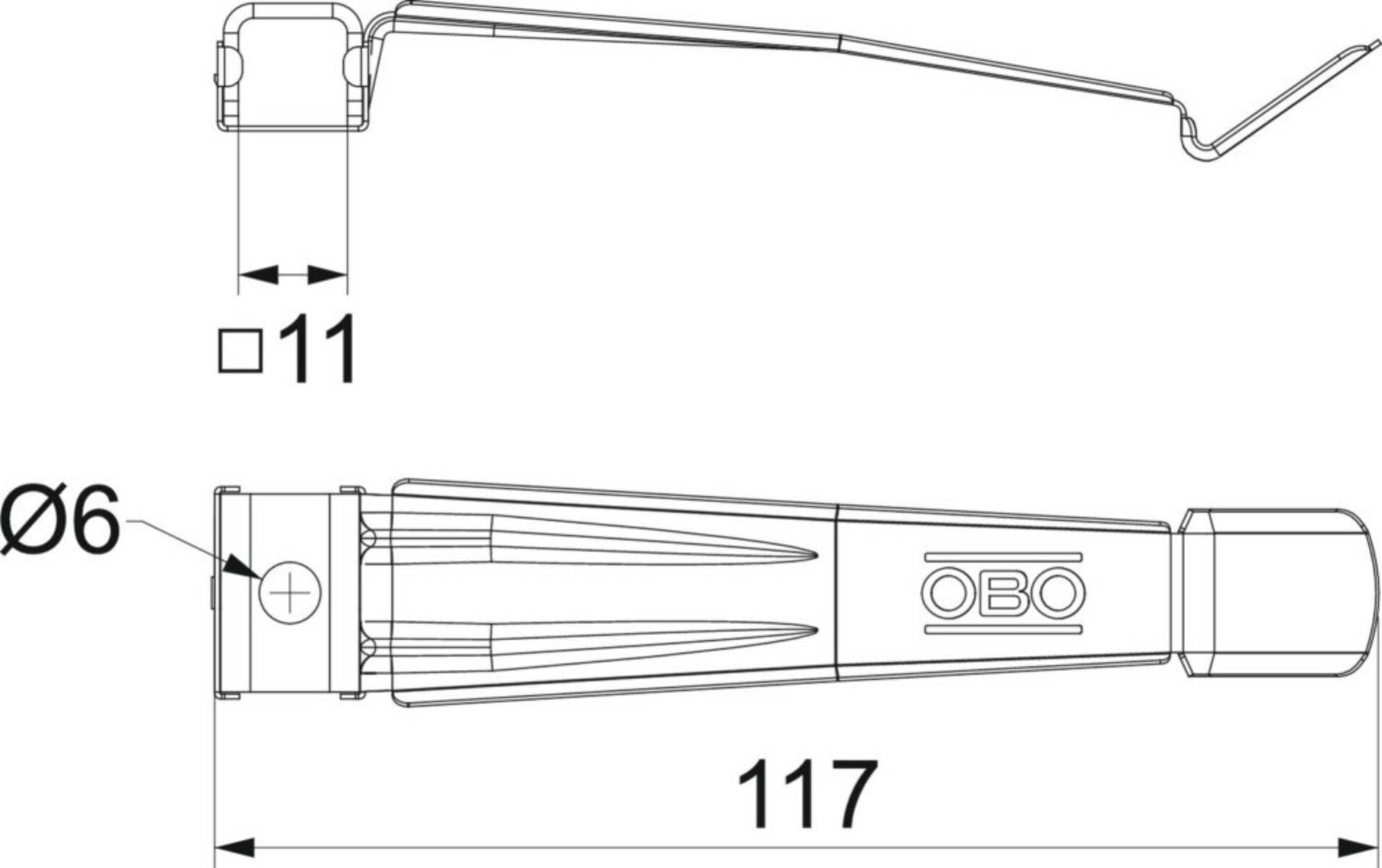 OBO Bettermann Kabelklammer 2035 M A2