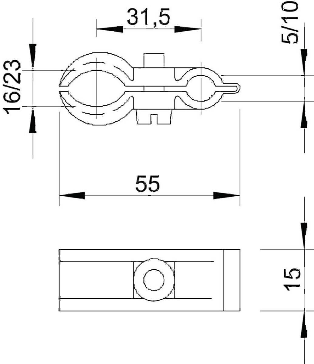 50 Stk. OBO Bettermann ISO-Spanndrahtschelle 4024 16-23