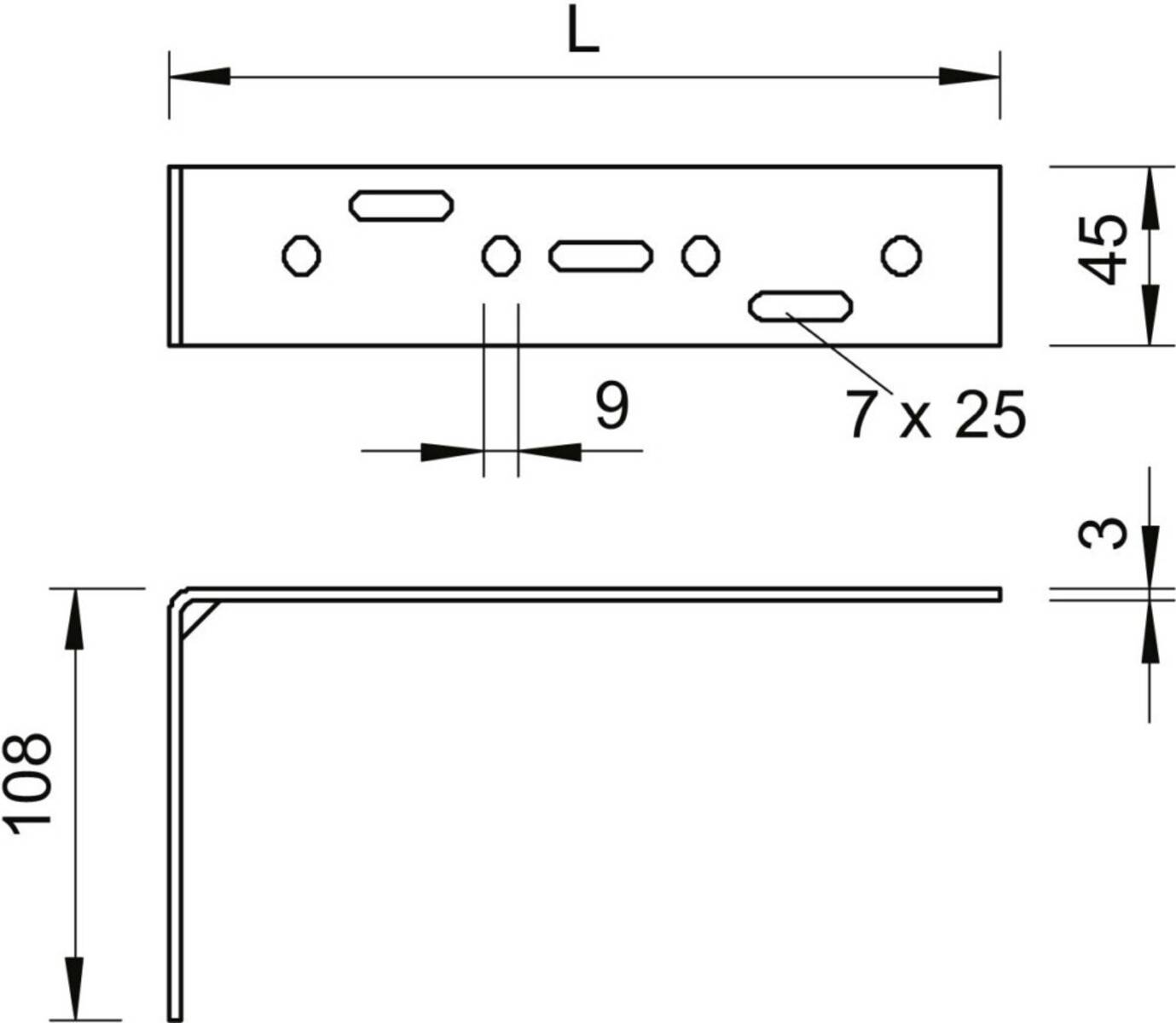 OBO Bettermann Wandwinkel WW 100 20 FS