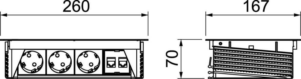 Technische Zeichnung mit Maßangaben. Pfeil zeigt 20, vermutlich in Millimetern oder Zentimetern, in Bezug auf eine architektonische oder technische Skala.