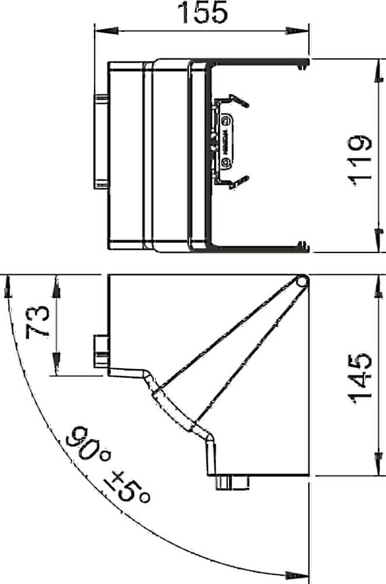 OBO Bettermann Inneneck GK-IH70110RW