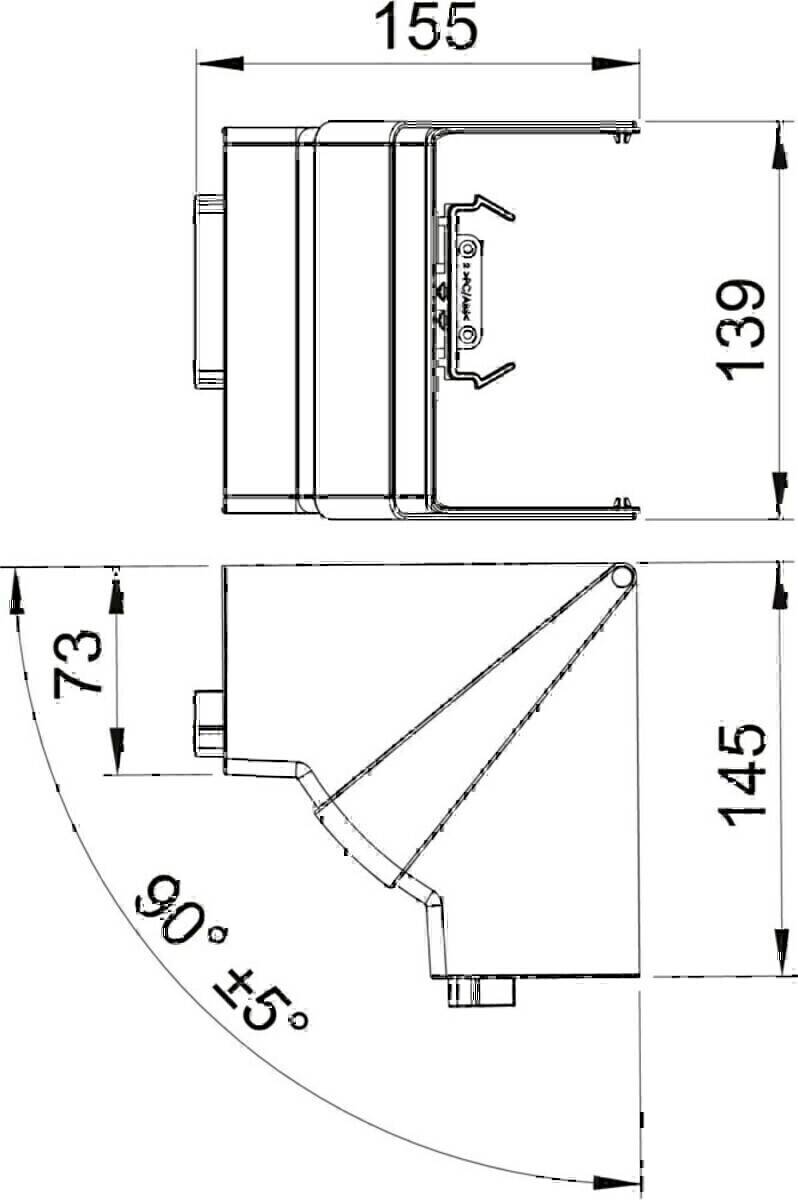 OBO Bettermann Inneneck GK-IH70130RW