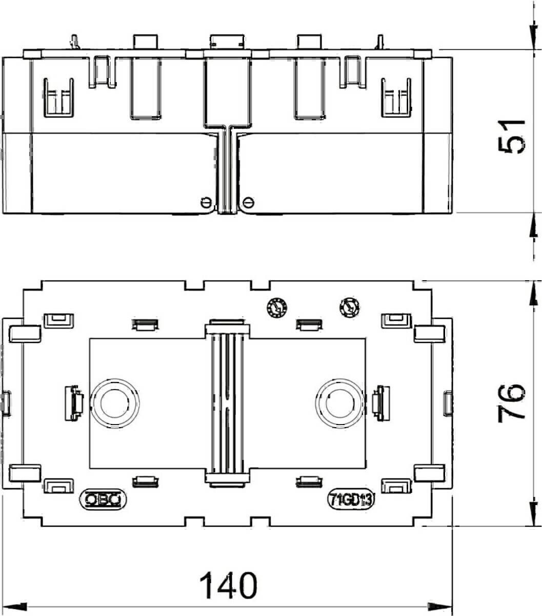 OBO Bettermann Geräteeinbaudose 71GD13