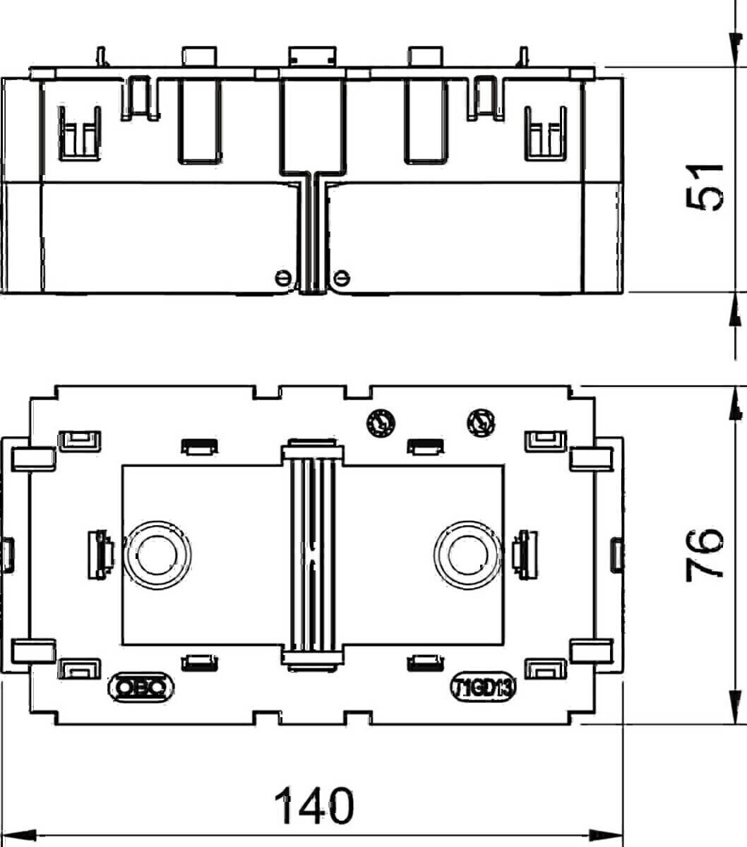 OBO Bettermann Geräteeinbaudose 71GD13