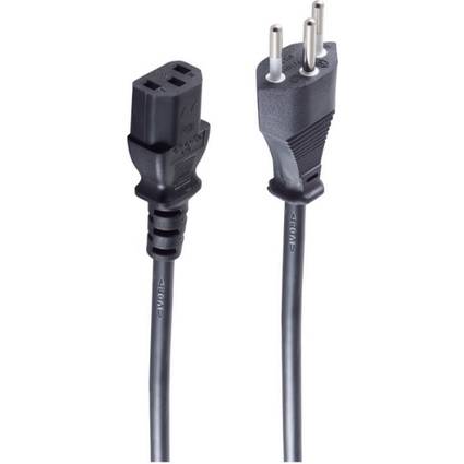 shiverpeaks BASIC-S Schweizer Stromkabel, 1,8 m, schwarz