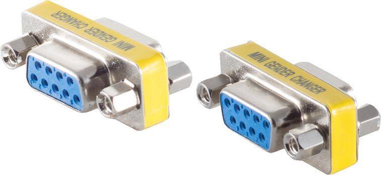 S/CONN maximum connectivity Gender Changer, 2 x 9-pol