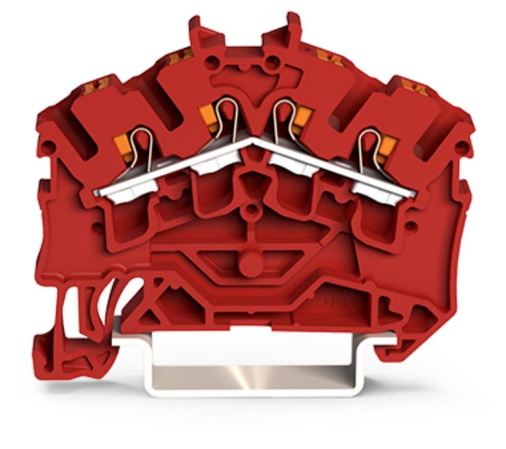Eine rote, kunstvoll gestaltete mechanische Komponente, die interne Strukturen zeigt; möglicherweise Teil eines Motors oder einer Industriemaschine.