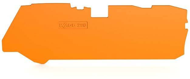 WAGO 2110' Text in orange auf einem Panel eingeprägt.