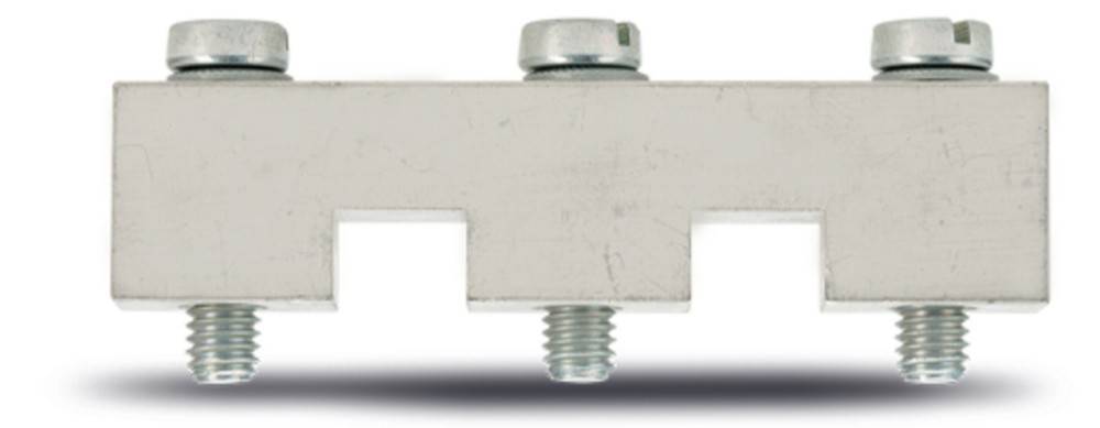 Eine metallene T-förmige Komponente mit einem Bolzen an der Spitze, die zum Befestigen oder Verbinden von Teilen in Maschinen oder im Bauwesen verwendet wird.