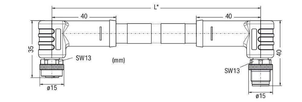 WAGO GmbH & Co. KG Power-Leitung,M12L-Buchse 756-3506/050-010