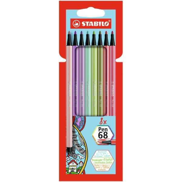 Premium-Filzstift Pen 68 Etui VE= 8 Stifte