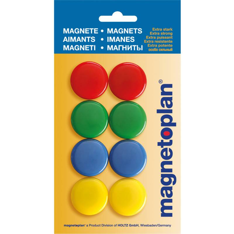 magnetoplan Signalmagnete 30 mm, farbig sortiert
