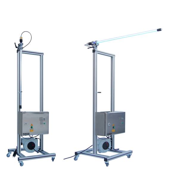 AIRPURION mobile SINGLE 90W 110 – 240 E T Spl, mobile Raumdesinfektion bis 120 m³