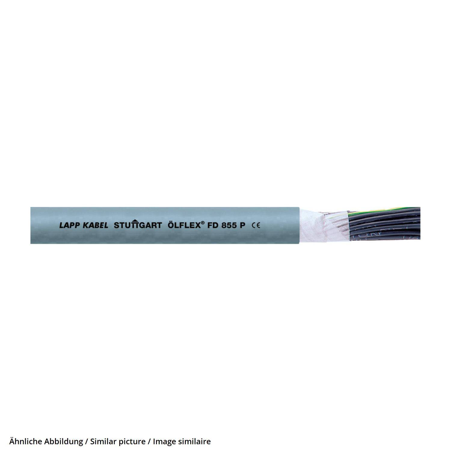 LAPP ÖLFLEX FD 855 P 2X0,5mm² AD 5,5mm Nennspannung Uo/U 300V/500V - 1 Meter