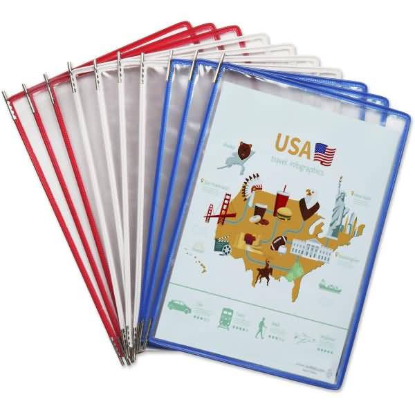 Tisch-Sichttafelständer 10 Tafeln Sortierung USA