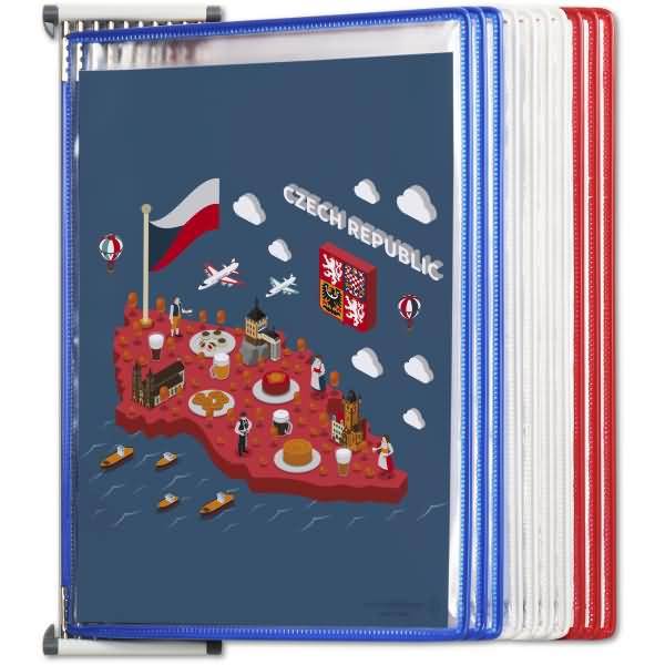 Wand-Sichttafelelement 10 Tafeln Sortierung FR/UK/USA/CZ